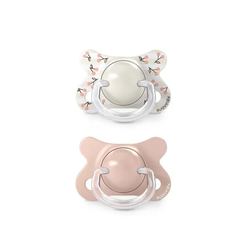 Suavinex Chupetas Tetina Sx Pro -2/2 Meses Passarinhos Rosa, 2 unidades