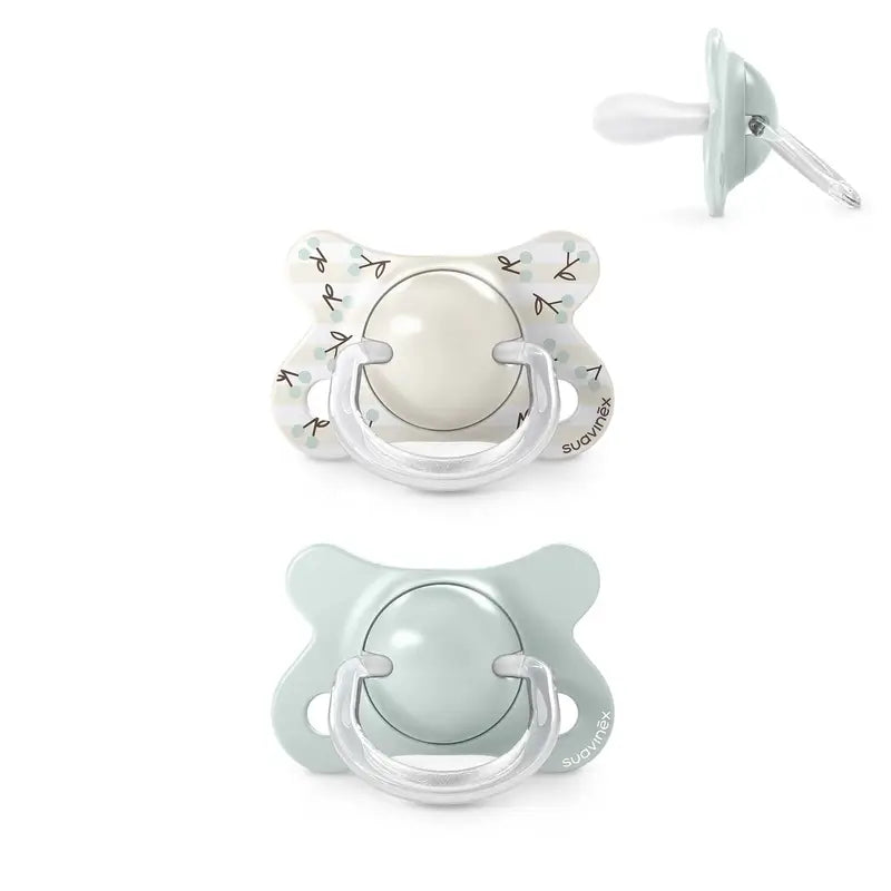 Suavinex Chupetas Tetina Sx Pro -2/2 Meses Passarinhos Verde, 2 unidades