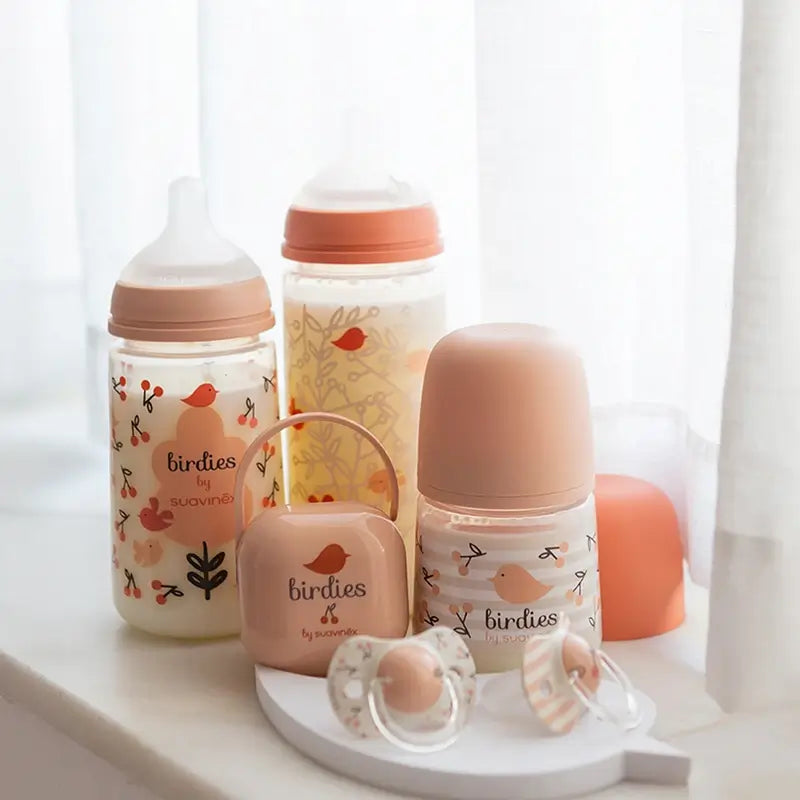 Suavinex Chupetas Tetina Sx Pro 6/18 Meses Passarinhos Rosa, 2 unidades