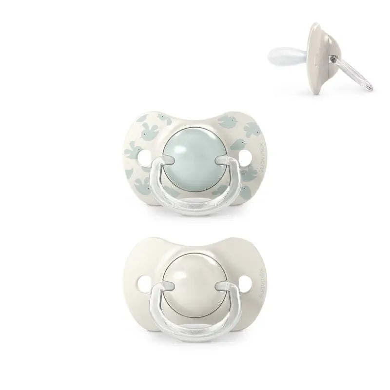 Suavinex Chupetas Tetina Sx Pro 6/18 Meses Passarinhos Verde, 2 unidades