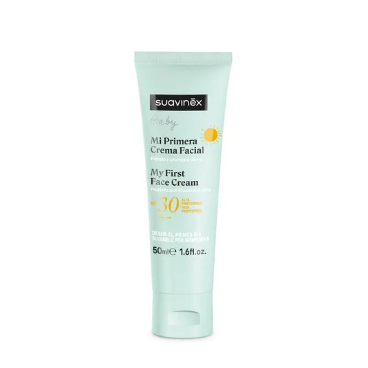 Suavinex Creme Facial para Bebés, Com Proteção Solar Spf30. 50 Ml