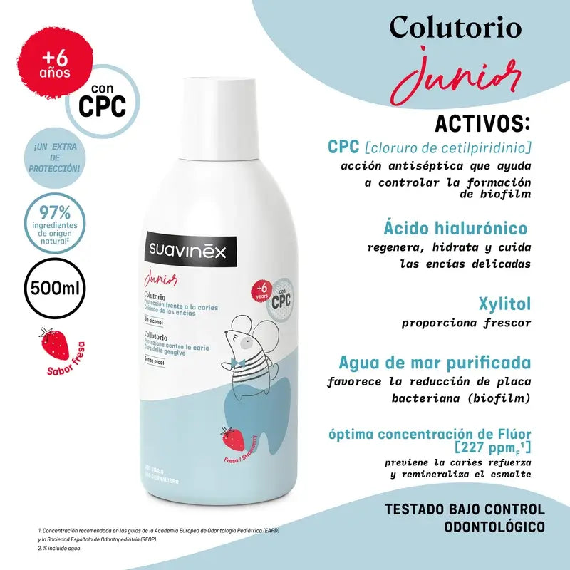 Suavinex Colutório para Bebés, 500 Ml