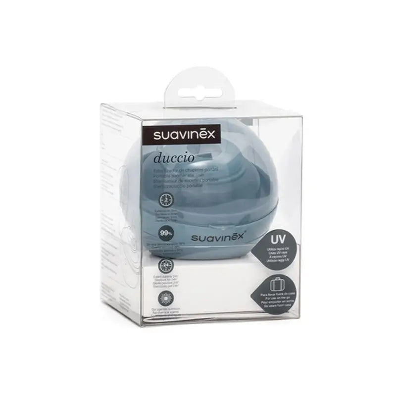 Esterilizador de chupetas Suavinex Duccio Uv, azul