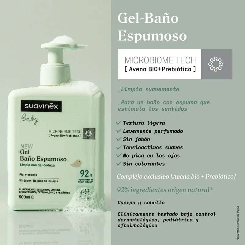 Suavinex Baby Gel de Banho Espumante, 750 Ml