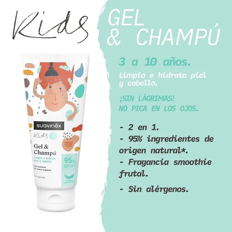 Suavinex Gel-Shampoo 3 a 10 Anos, 200 Ml