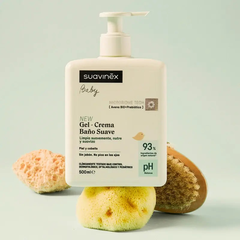 Suavinex Gel - Creme de Banho Suave para Bebés, 500 Ml