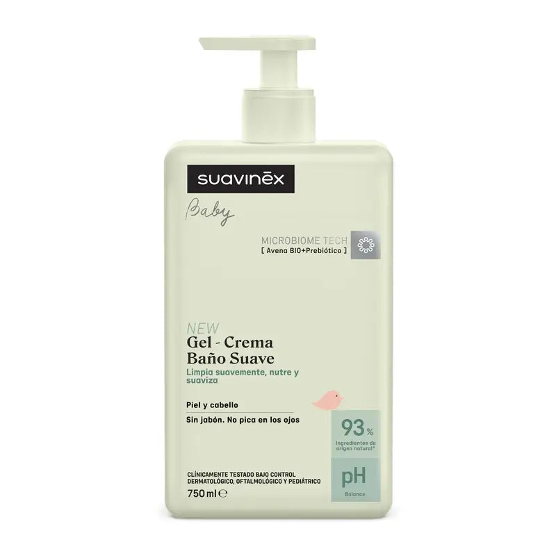 Suavinex Gel - Creme de Banho Suave para Bebés, 750 Ml