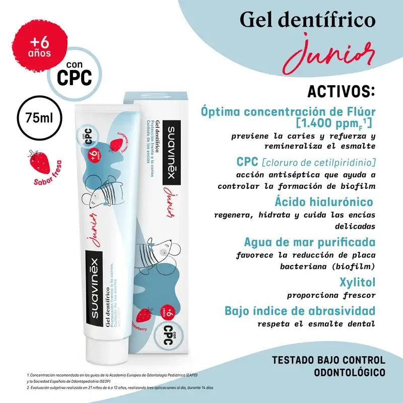 Suavinex Gel Dentífrico para Bebés, 75 Ml