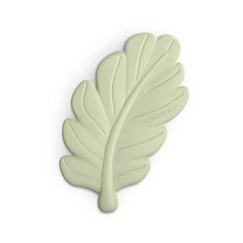 Suavinex Teether Mordedor de folhas em silicone, Verde Poesia
