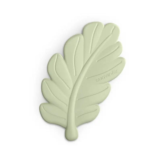 Suavinex Teether Mordedor de folhas em silicone, Verde Poesia