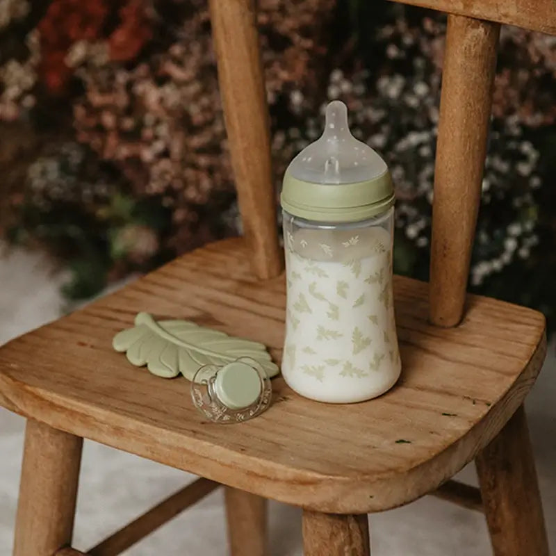 Suavinex Teether Mordedor de folhas em silicone, Verde Poesia