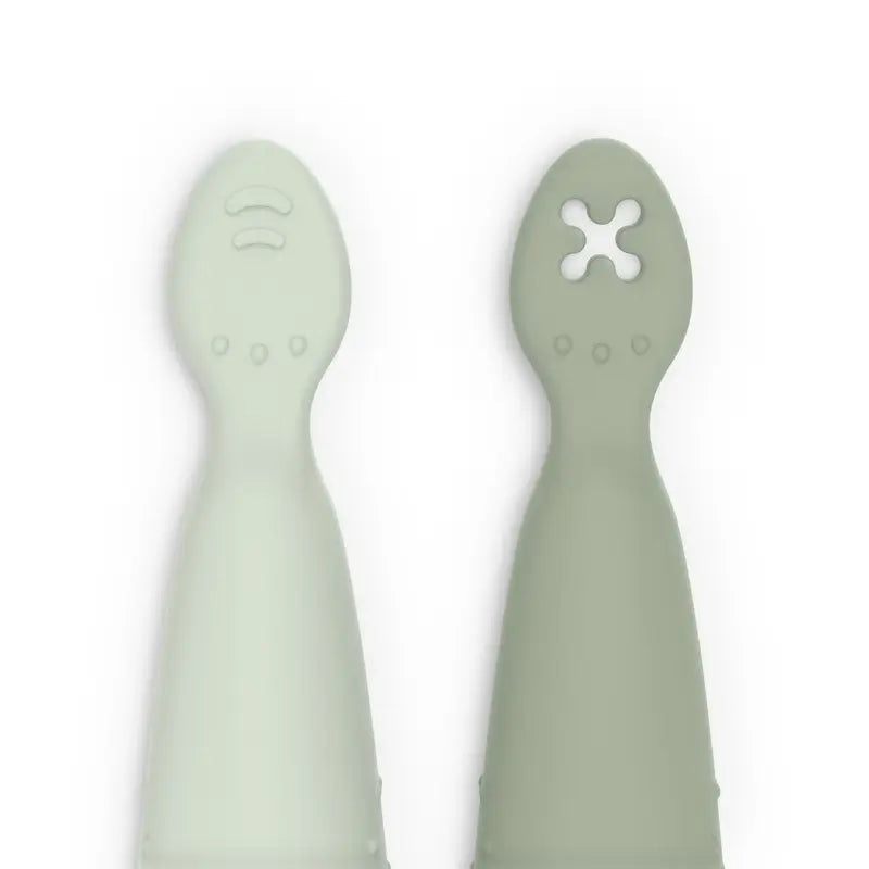 Suavinex Pack 2 Colheres de silicone, +6 meses, Verde