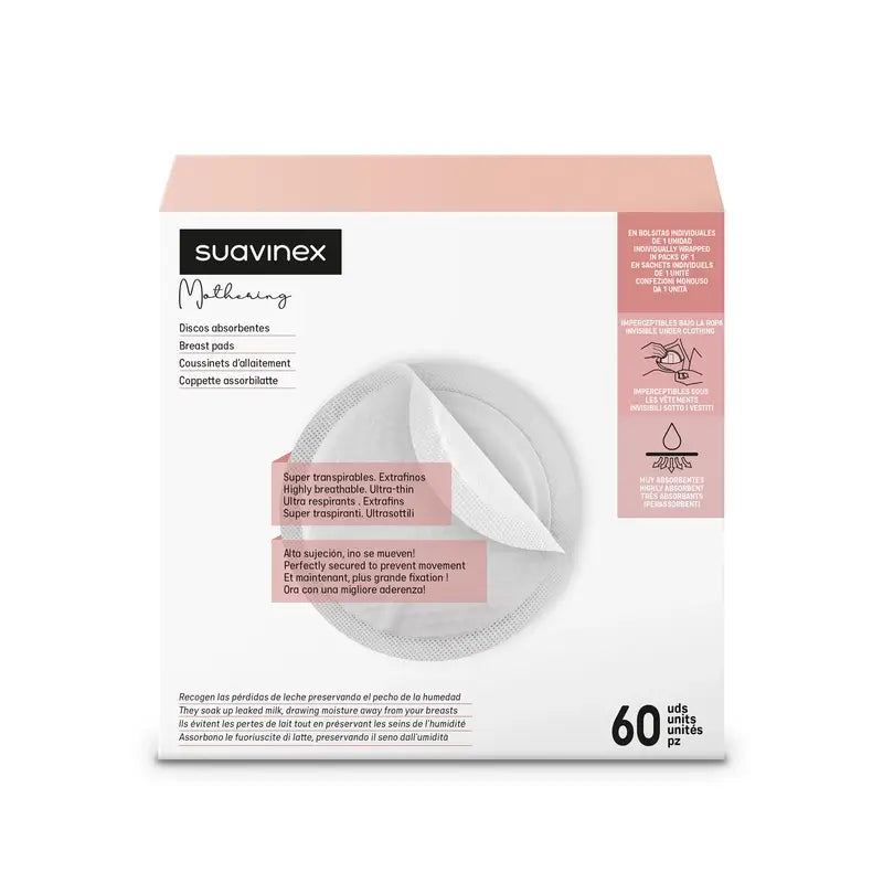 Suavinex Absorvente para amamentação. 60 discos