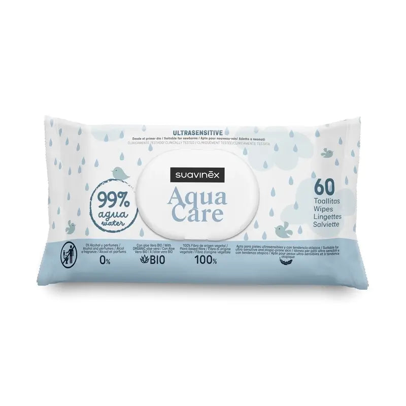 Suavinex Aqua Care Toalhetes, 60 unidades