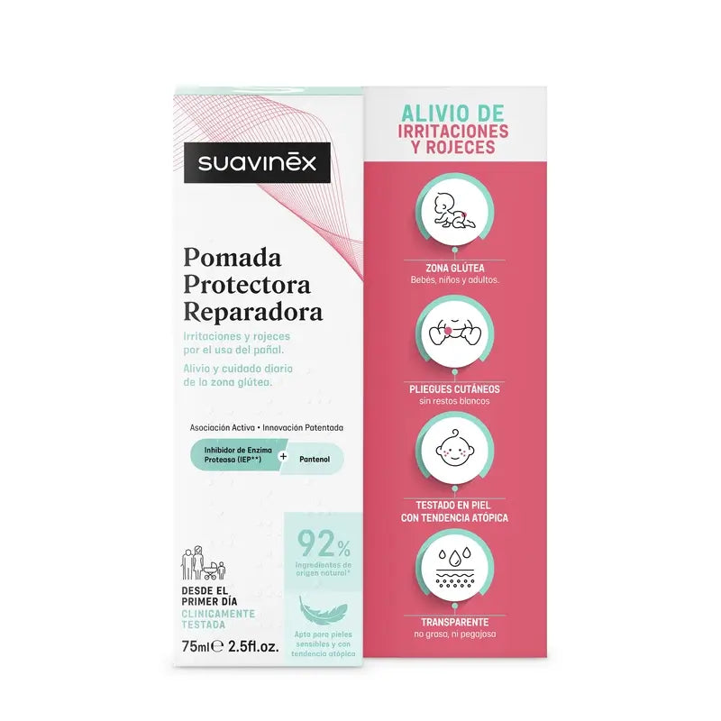Suavinex Pomada Protetora Reparadora para Fraldas, 75 Ml