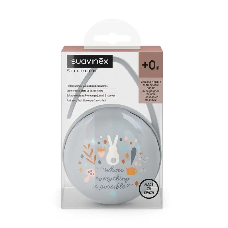 Suavinex Porta-chupetas Wonderland, azul