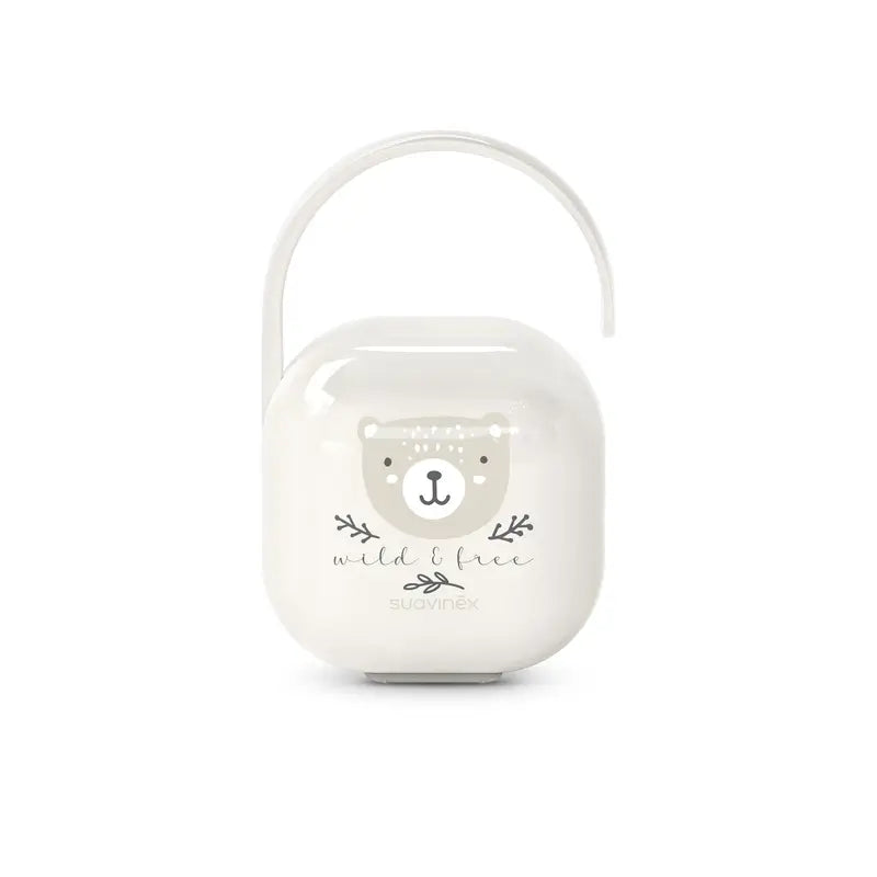 Suavinex Porta-chupetas +0 Meses Wild&Free Bege