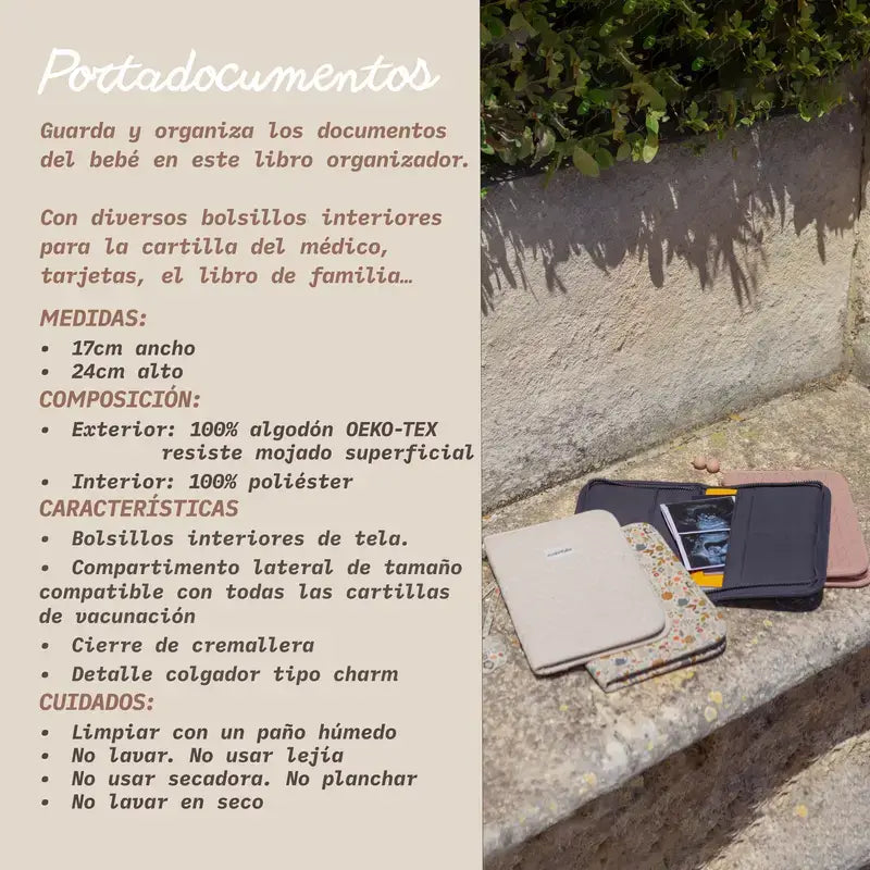 Porta-documentos Suavinex, Bege