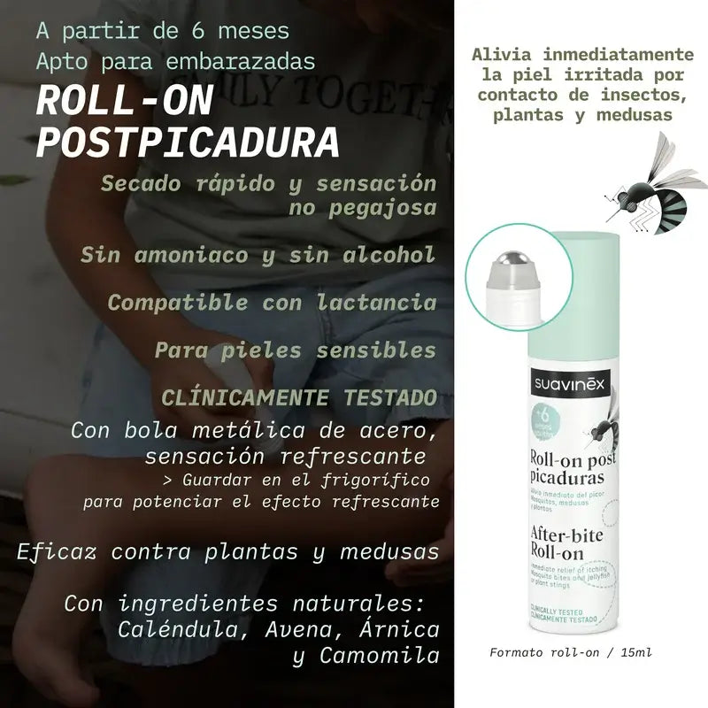 Suavinex Roll-On Pós-lesão, +6 Meses, 15 Ml