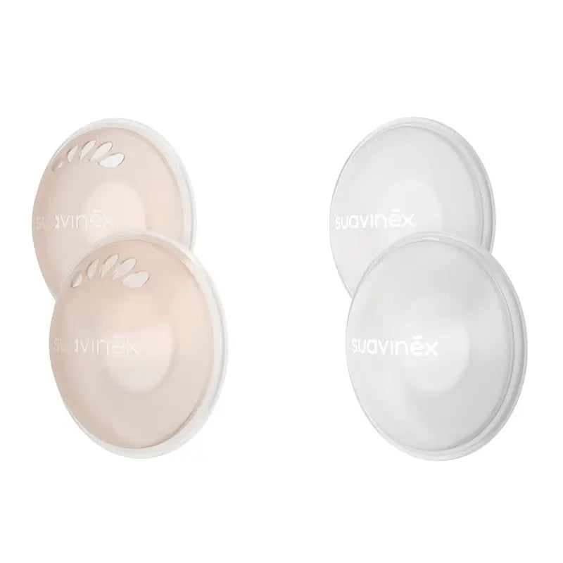 Conjunto Suavinex 2 conchas de proteção e 2 conchas de coleção