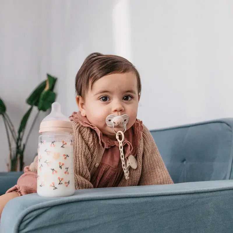 Conjunto de biberões e chupeta Suavinex Rosa +0M Passarinhos Rosa