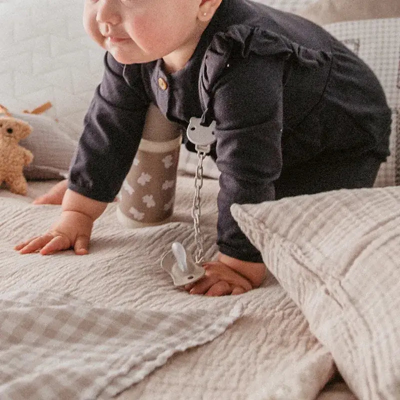 Conjunto de biberões e chupeta Suavinex Rosa +0M Wild&Free Bege