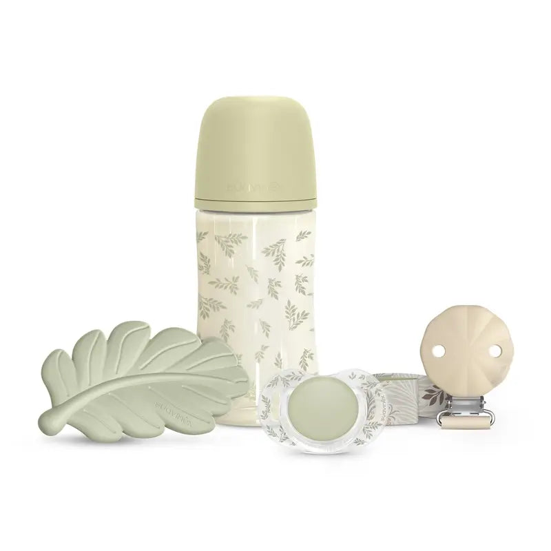 Conjunto de oferta Suavinex Chupeta + Chupeta + Biberão 270 Ml (M) + Mordedor, Verde