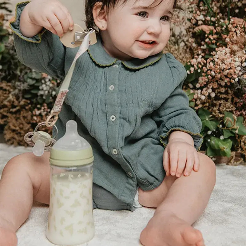 Conjunto de oferta Suavinex Chupeta + Chupeta + Biberão 270 Ml (M) + Mordedor, Verde