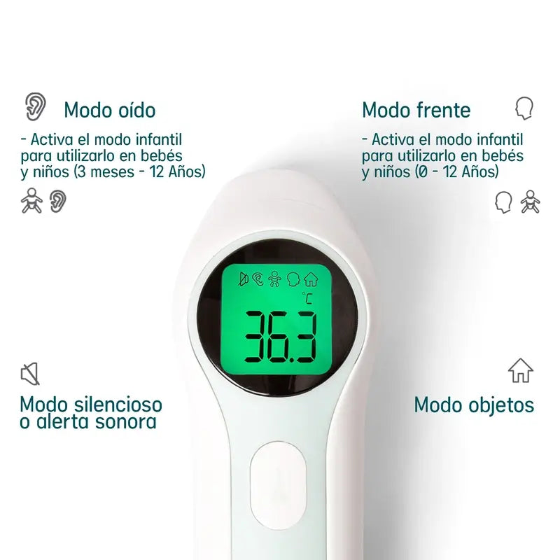 Termómetro de infravermelhos Suavinex com saco de transporte e pilhas