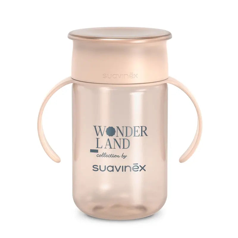 Suavinex 360 Copo anti-derrame 340 ml, +12 meses, Rosa maravilha