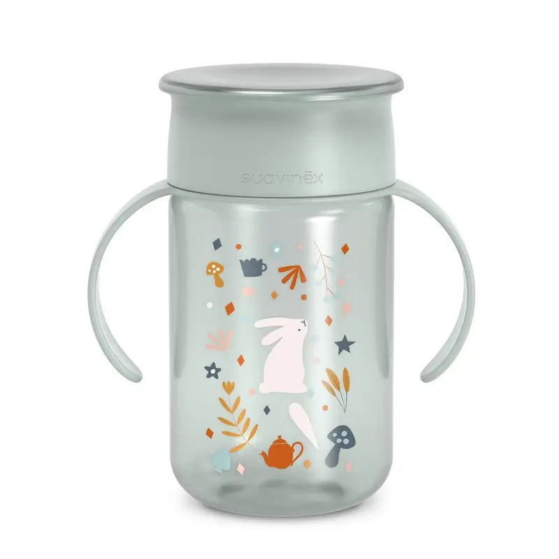 Suavinex 360 Copo anti-derrame 340 ml, +12 meses, verde maravilha