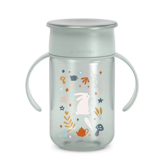 Suavinex 360 Copo anti-derrame 340 ml, +12 meses, verde maravilha