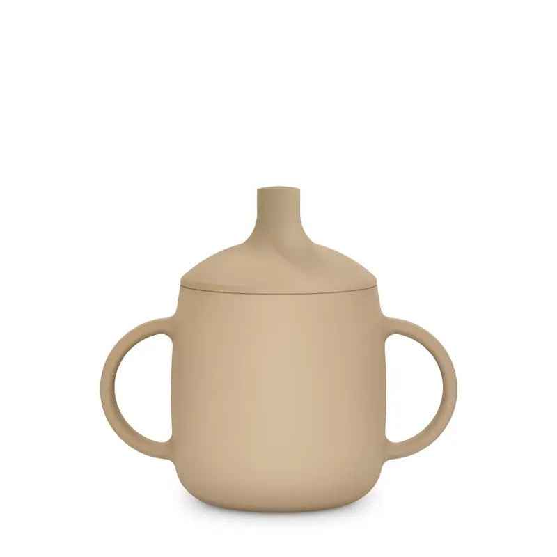 Suavinex Copo didático de silicone 3 em 1, +6 meses, Bege