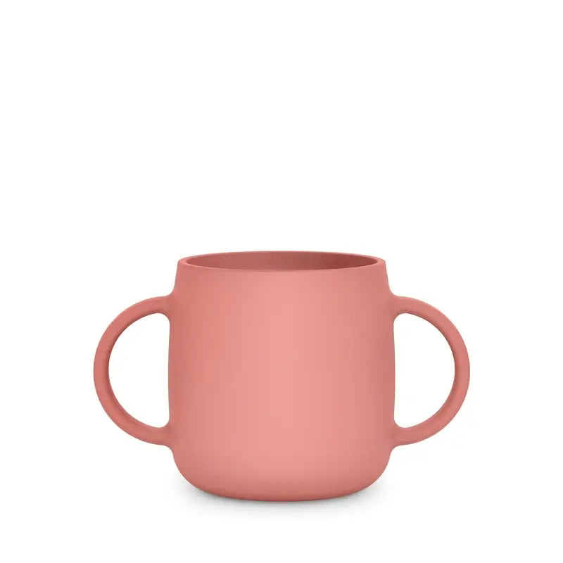 Suavinex Copo didático 3 em 1 de silicone, +6 meses, cor-de-rosa