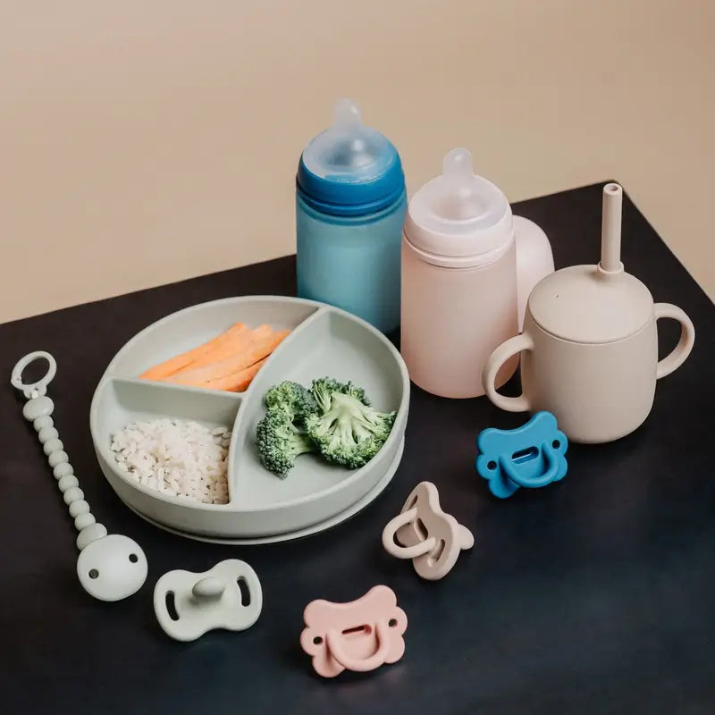 Suavinex Copo didático 3 em 1 de silicone, +6 meses, cor-de-rosa