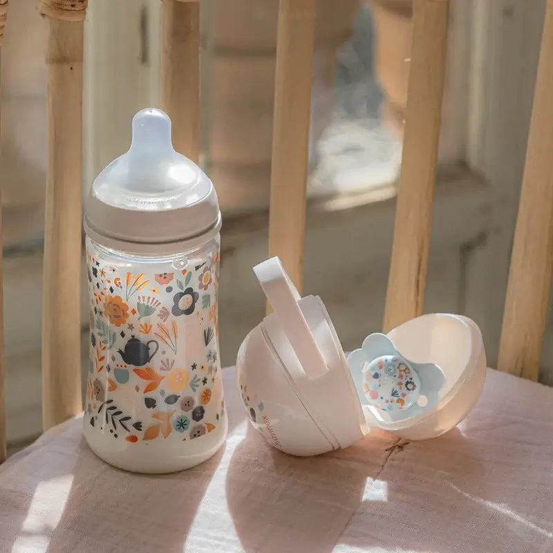 Suavinex Baby Learning Cup Bocal rígido anti-rasgo, 200 ml, +6 meses, Pink Wonderland