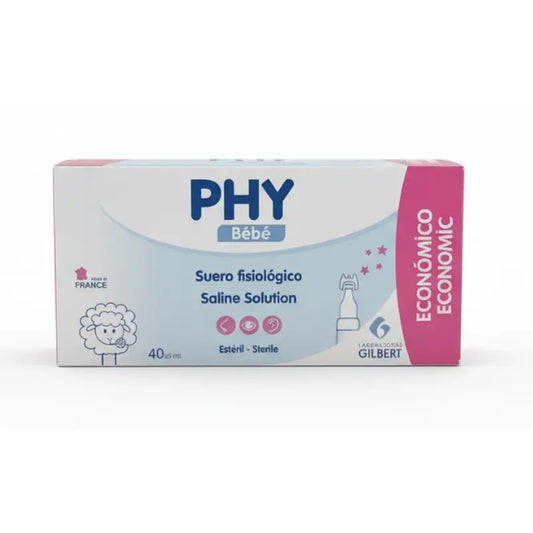 PHY Baby Soro Fisiológico 40 Dose única x 5 ml