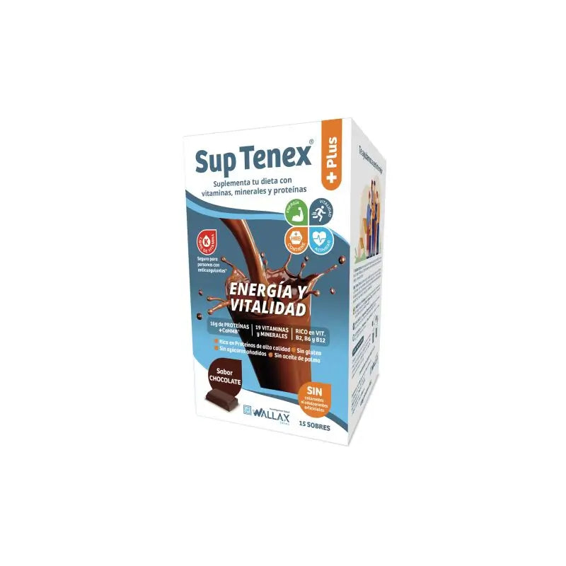 Sup Tenex Plus Chocolate, 32g x 15 saquetas