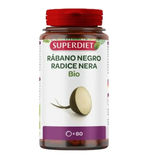 Superdiet Rabanete Preto Orgânico 80 Comprimidos