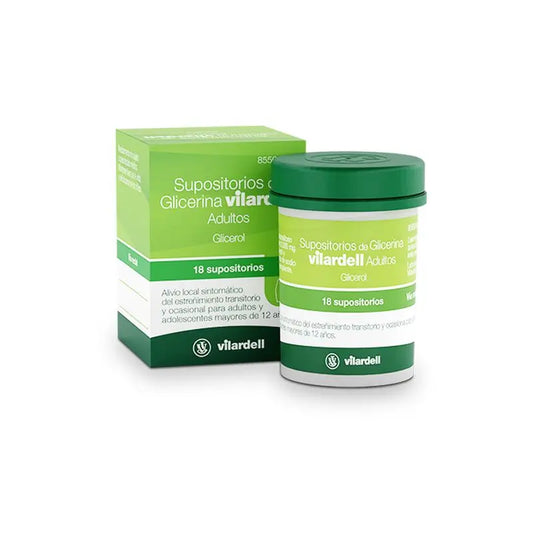 Vilardell Supositórios Glicerina 18 unidades
