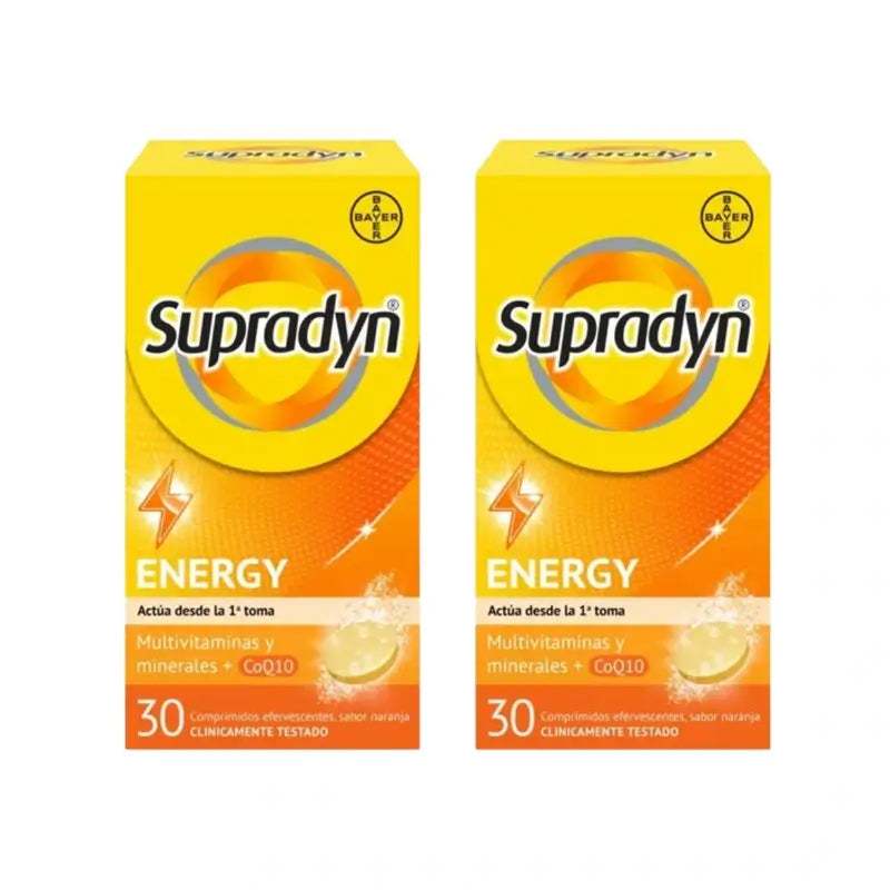 Supradyn Energy Vitaminas e Energia, 2x30 Comprimidos Efervescentes