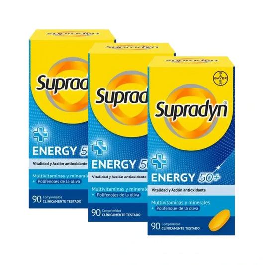 Supradyn Energy 50+ Vitaminas, Minerais e Energia, 3x90 Comprimidos