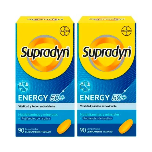 Supradyn Energy 50+ Vitaminas, Minerais e Energia, 2x90 Comprimidos