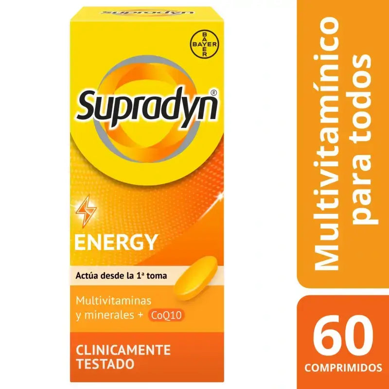 Supradyn Energy Vitaminas, Minerais, Energia e Vitalidade, 60 comprimidos