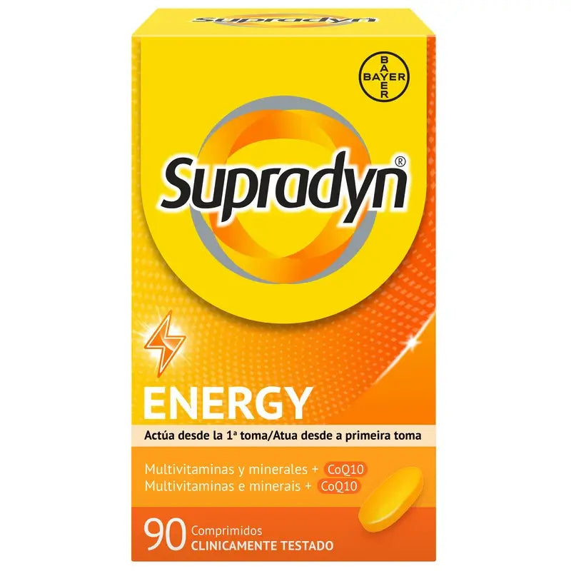 Supradyn Energy Vitaminas, Minerais e Energia, 90 Comprimidos