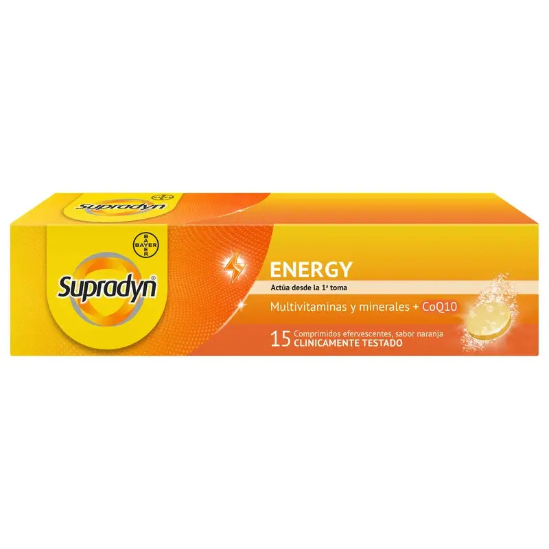 Supradyn Energy Vitaminas e Energia, 15 comprimidos efervescentes