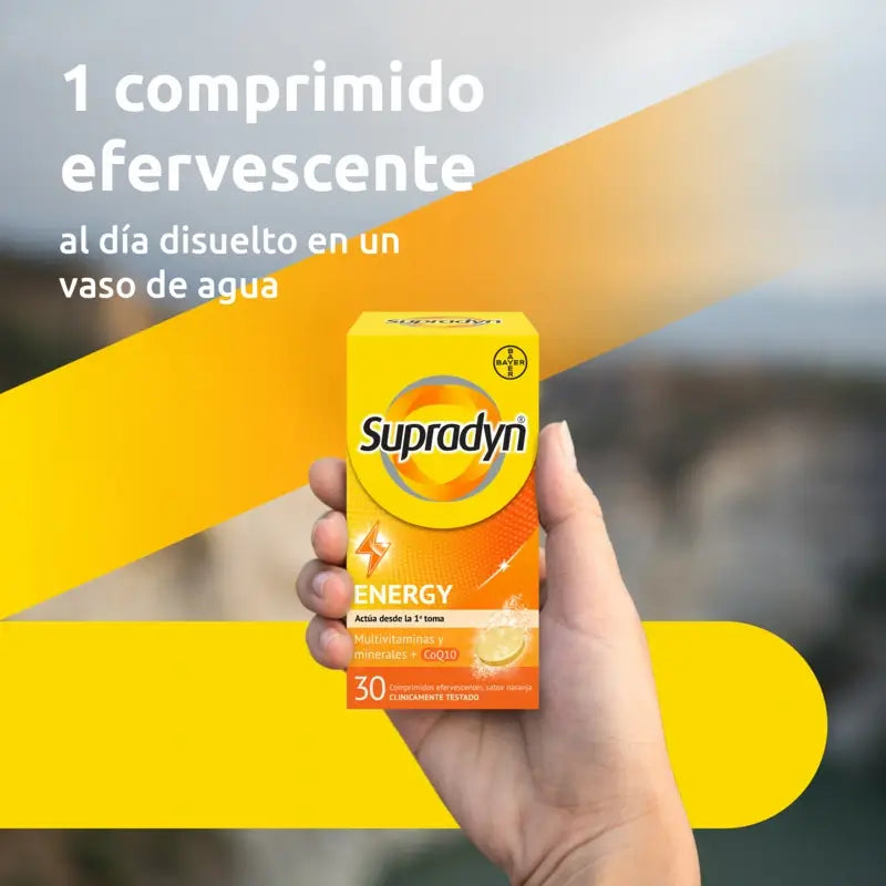 Supradyn Energy Vitaminas e Energia, 30 comprimidos efervescentes