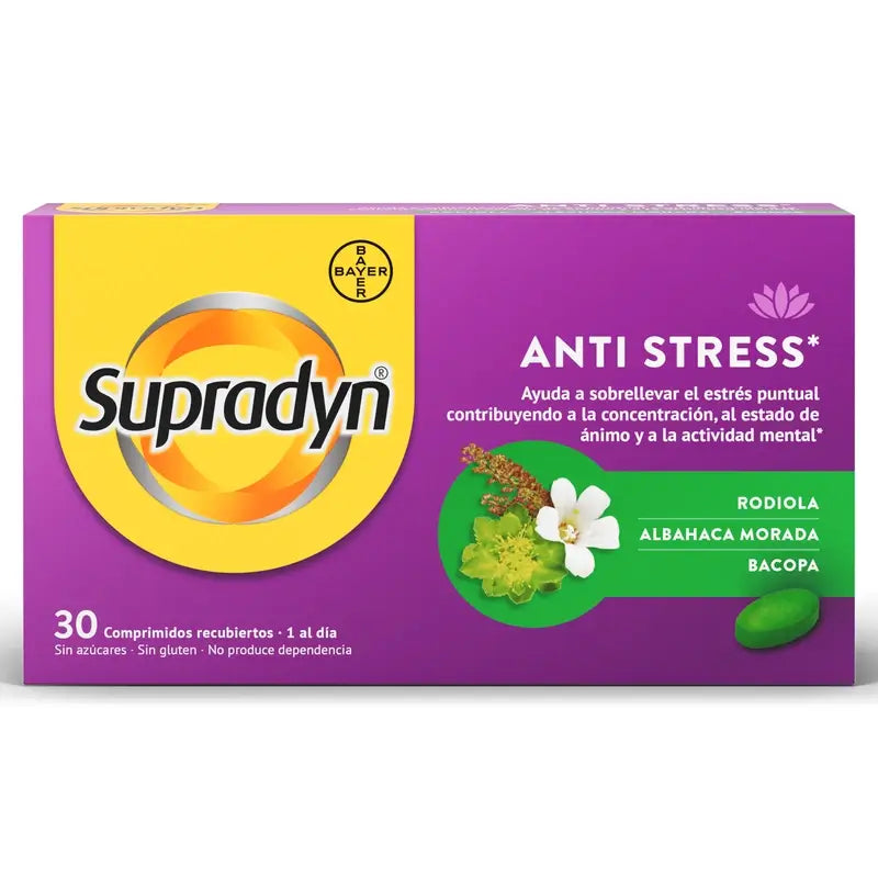 Supradyn Anti-Stress Concentração e Memória, 30 Comprimidos