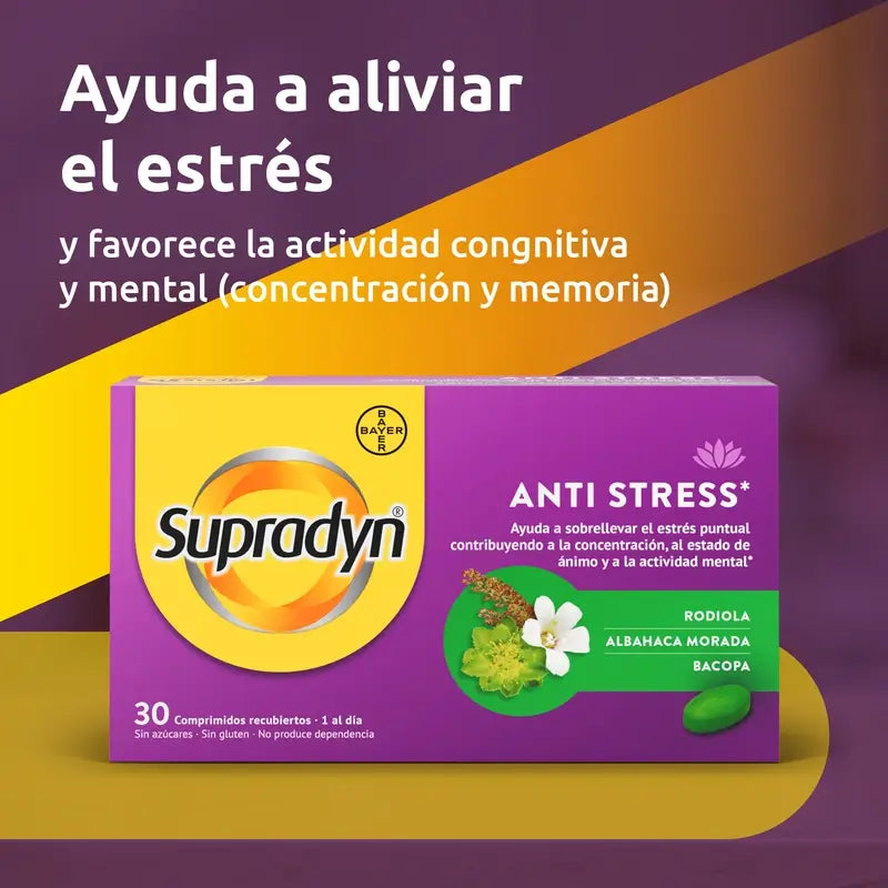 Supradyn Anti-Stress Concentração e Memória, 30 Comprimidos
