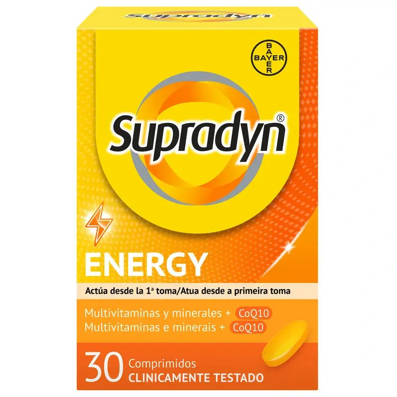 Supradyn Energy Vitaminas, Minerais e Energia Diária, 30 Comprimidos